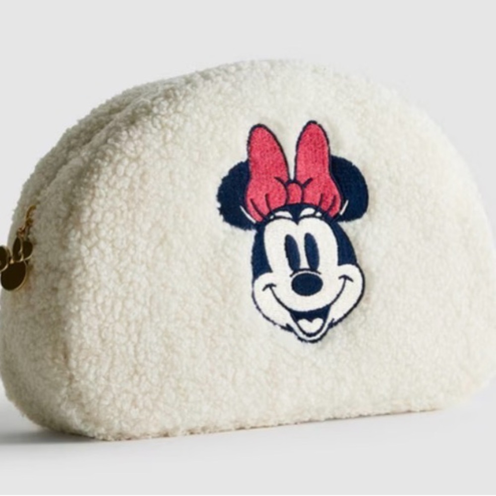 Primark Disney Minnie Mouse Sherpa Cosmetic Pouch